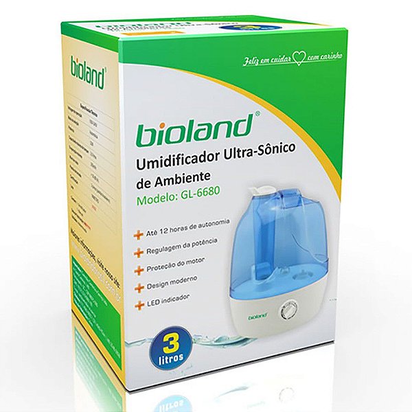 UMIDIFICADOR 3LT ULTRA SONICO (BIOLAND)
