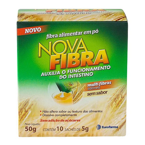 Suplemento Alimentar Novafibra  em Pó 10 Sachês 50g