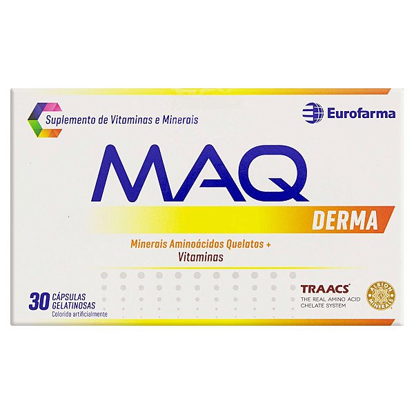 Suplemento Alimentar MAQ Derma 30 Cápsulas Gelatinosas