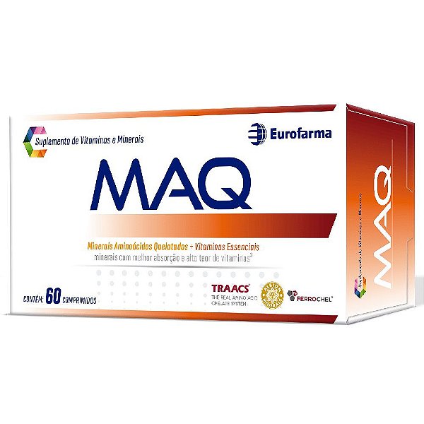 Suplemento De Vitaminas e Minerais MAQ 60 Comprimidos