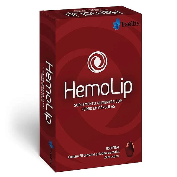 Suplemento Alimentar Hemolip 30 Cápsulas Gelatinosas Moles