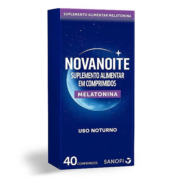 Suplemento Alimentar Melatonina Novanoite 40 Comprimidos