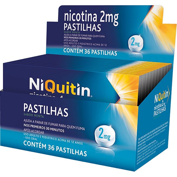NiQuitin Pastilha 4MG Caixa Com 36 Pastilhas Sabor Menta