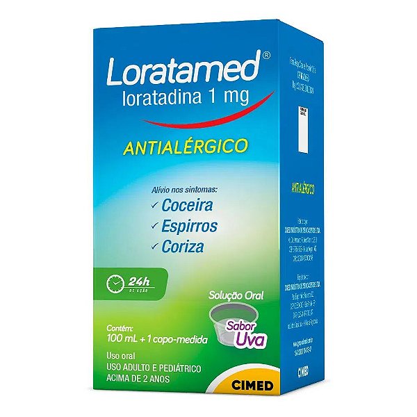 Loratamed Xarope 1mg/mL frasco 100mL