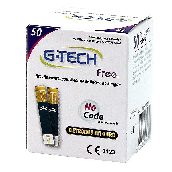 Tiras Reagentes G-Tech Free1 50 unidades