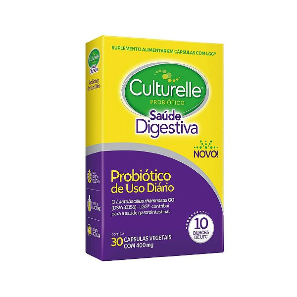 Culturelle Probiótico Saúde Digestiva 30 Cápsulas Vegetais