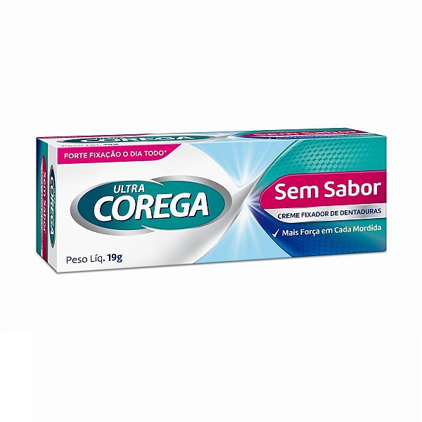 Creme Fixador De Dentadura Corega Ultra Sem Sabor 19g
