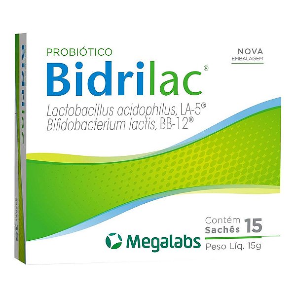 Probiótico Em Pó Bidrilac 15 Sachês Com 15g Cada