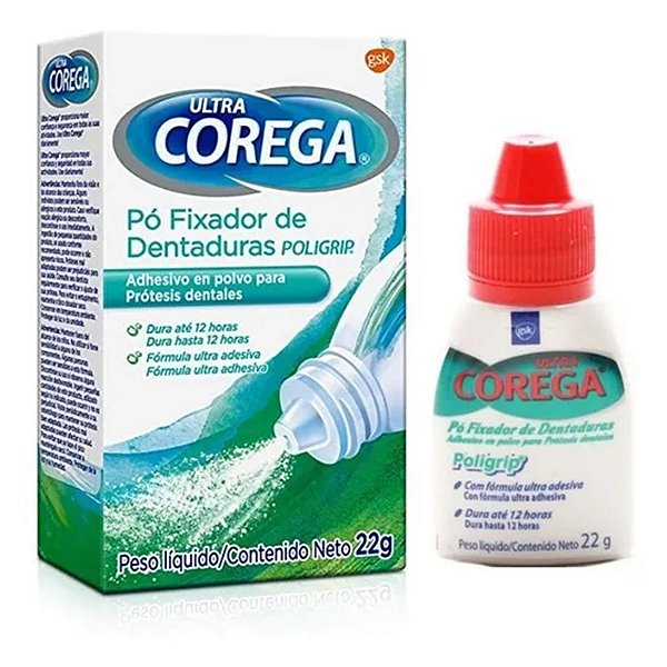Pó Fixador De Dentaduras Corega Ultra 22g