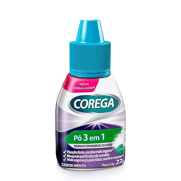 Pó Fixador De Dentadura Corega 22g