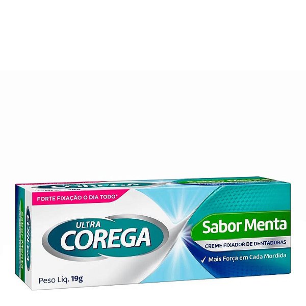 Creme Fixador De Dentadura Corega Ultra Sabor Menta 19g