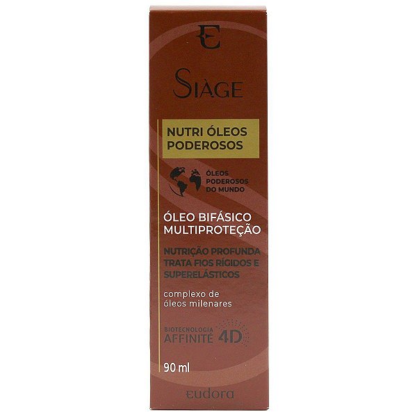 Óleo Bifásico Capilar Eudora Siàge Nutri Óleos Poderosos 90ml