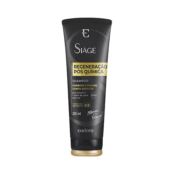 Shampoo Eudora Siàge Regeneração Pós Química 250ml