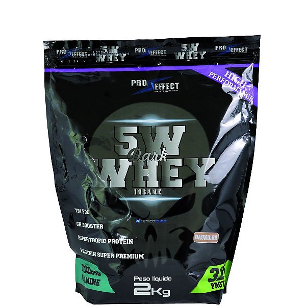Suplemento Whey Protein 5w Dark Insane Baunilha Refil 2kg