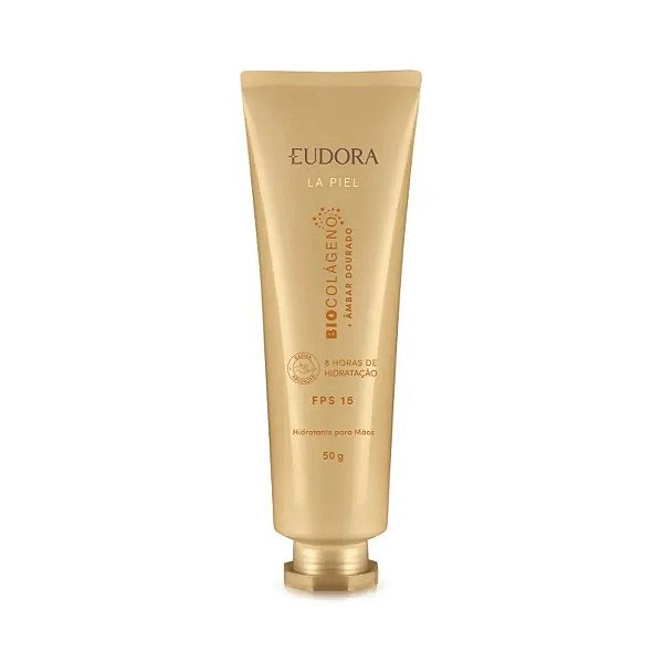 Creme Hidratante Para Mãos FPS15 La Piel Âmbar Dourado 50g