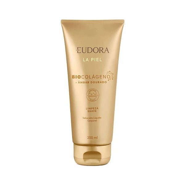 Sabonete Líquido Corporal Eudora La Piel Âmbar Dourado 200ml