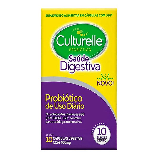 Culturelle Probiótico Saúde Digestiva 10 Cápsulas Vegetais