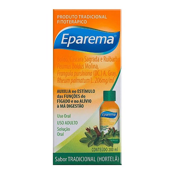 Eparema 206mg/ml Solução Oral Sabor Tradicional Hortelã 200ml