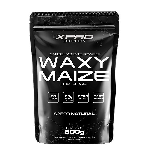 Suplemento Waxy Maize Super Carb XPro Sabor Natural Refil 800g