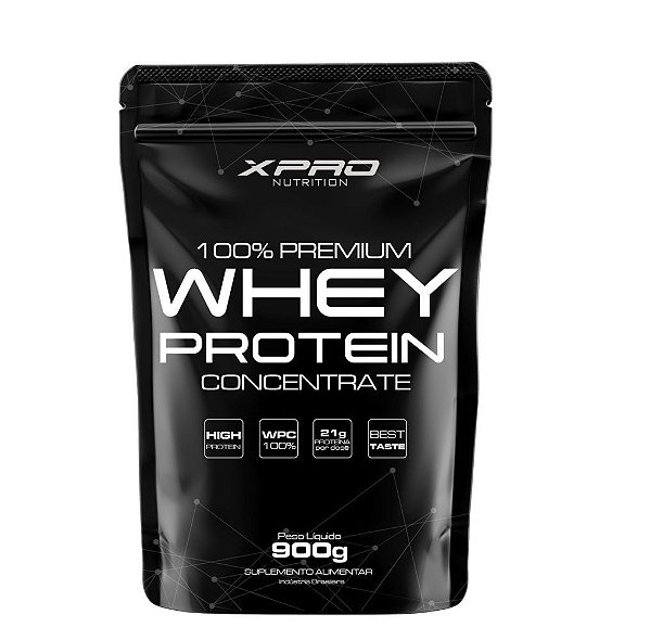 100% Whey Protein Concentrate Premium Cookies & Cream Refil 900g