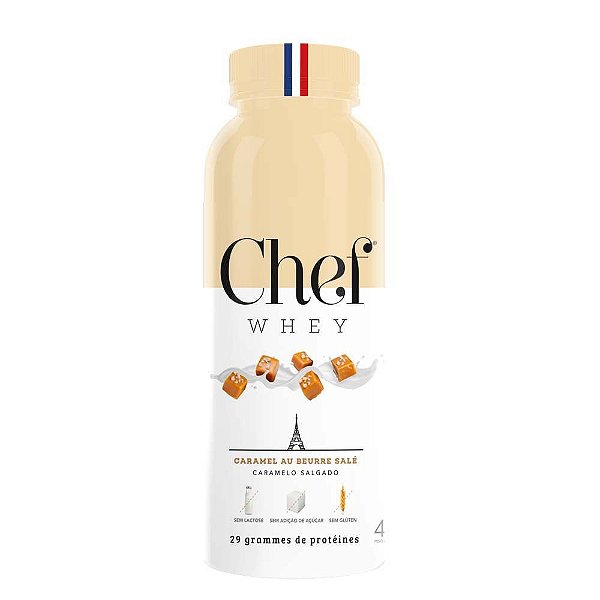 Suplemento Alimentar Em Pó Chef Whey Zero Lactose Sabor Caramelo Salgado 40g