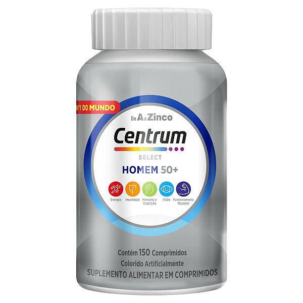 Suplemento Alimentar Centrum Select Homem 50+ 150 Comprimidos