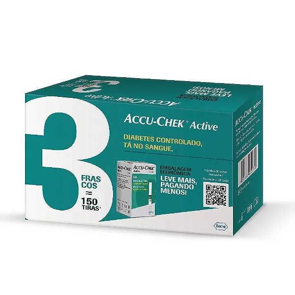Tiras Medidoras De Glicose Accu-Chek Active 150 Unidades