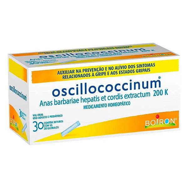 Oscillococcinum 200k Boiron Com 30 Flaconetes De 1g Cada