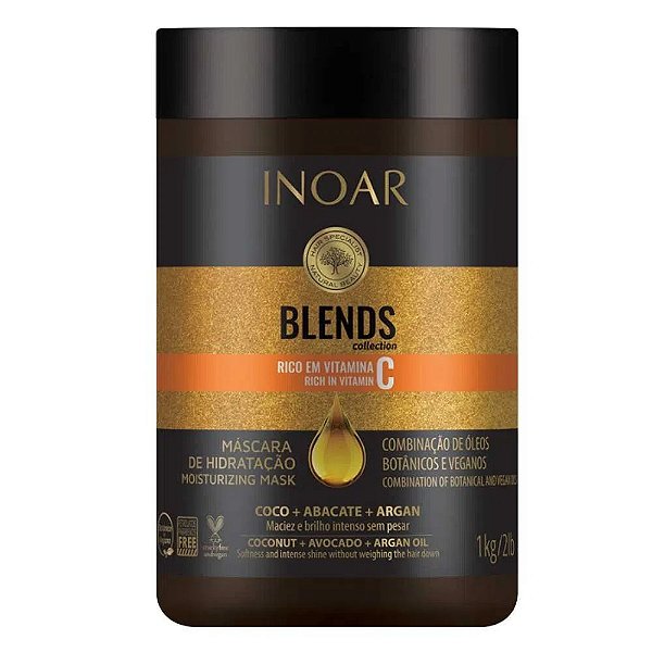 Máscara De Hidratação Capilar Inoar Blends Collection 1kg