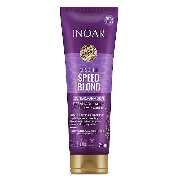 Condicionador Inoar Absolut Speed Blond Desamarelador 240ml