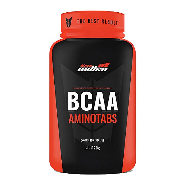 Suplemento Alimentar New Millen BCAA Aminotabs 120 Tabletes