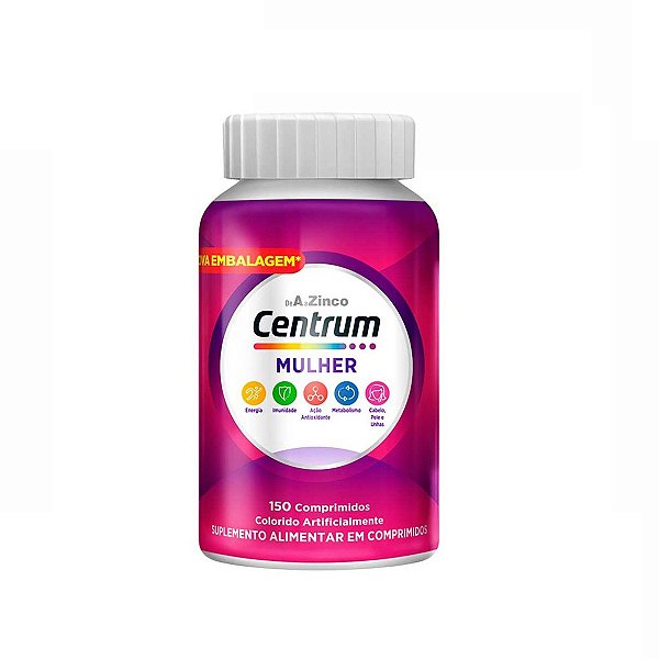 Suplemento Alimentar Centrum Mulher 150 Comprimidos