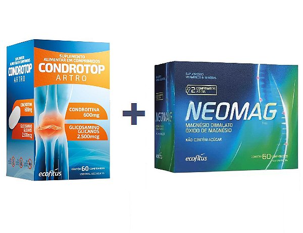 Kit Promocional Ecofitus Condrotop Artro + Neomag Com 120 Comprimidos