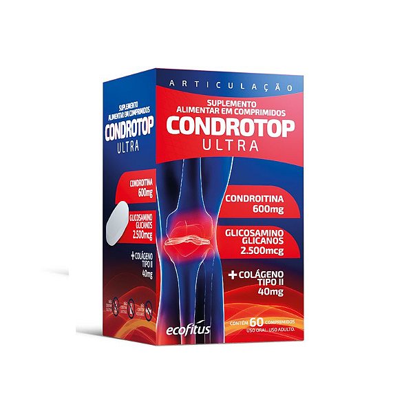 Suplemento Alimentar Ecofitus Condrotop Ultra 60 Comprimidos