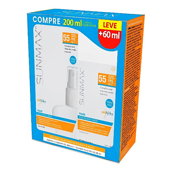 Kit Protetor Solar Sunmax Fluid FPS55