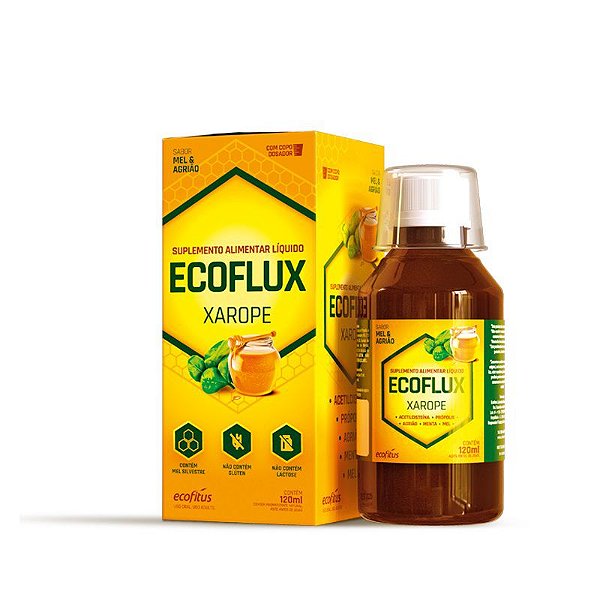 Suplemento Alimentar Líquido Ecofitus Ecoflux Vitamina C Mel E Agrião 120ml