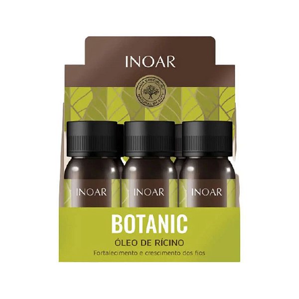 Óleo De Rícino Inoar Botanic Caixa Com 6 Unidades De 30ml Cada