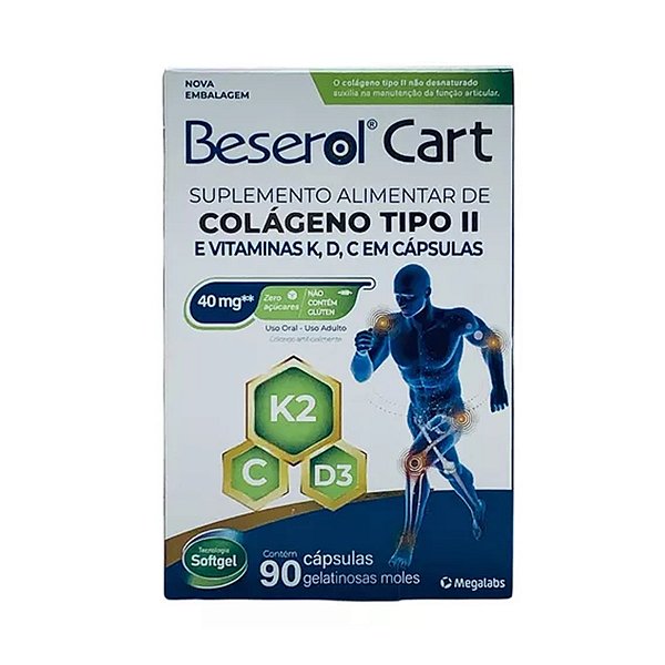 Suplemento Beserol Cart 90 Cápsulas Gelatinosas Moles