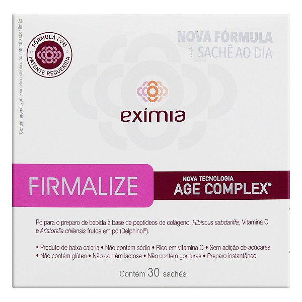 Suplemento Alimentar Em Pó Exímia Firmalize Age Complex Com 30 Sachês De 13g Cada