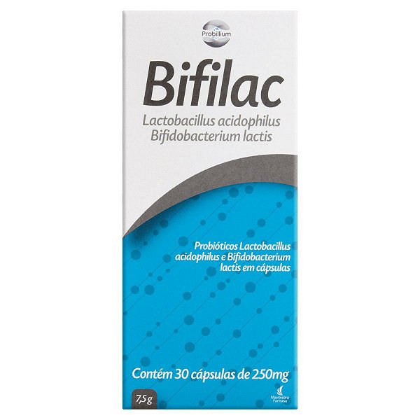 Suplemento Probiótico Bifilac 30 Cápsulas De 250mg