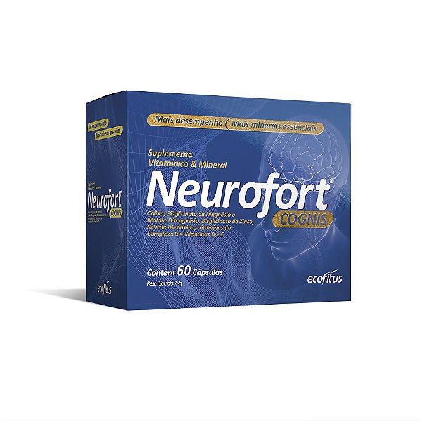 Suplemento Vitamínico E Mineral Neurofort Cognis Ecofitus 60 Cápsulas