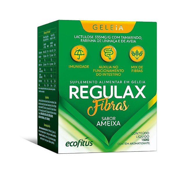 Suplemento Em Geleia Ecofitus Regulax Fibras Sabor Ameixa 150g