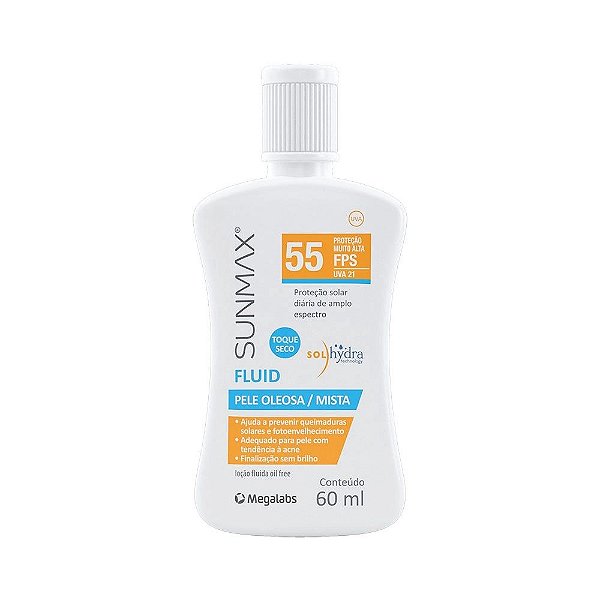 Protetor Solar Sunmax Fluid FPS55 60ml