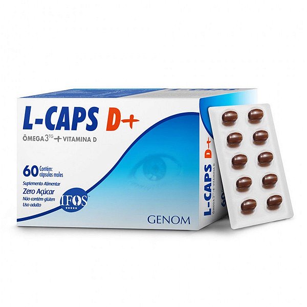 Suplemento Alimentar Genom L-Caps D+ 60 Cápsulas Moles