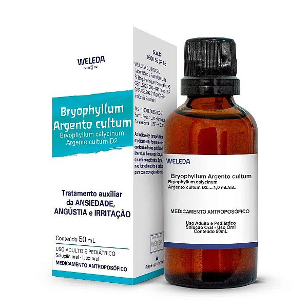 Bryophyllum Argento Cultum Solução Oral Weleda 50ml
