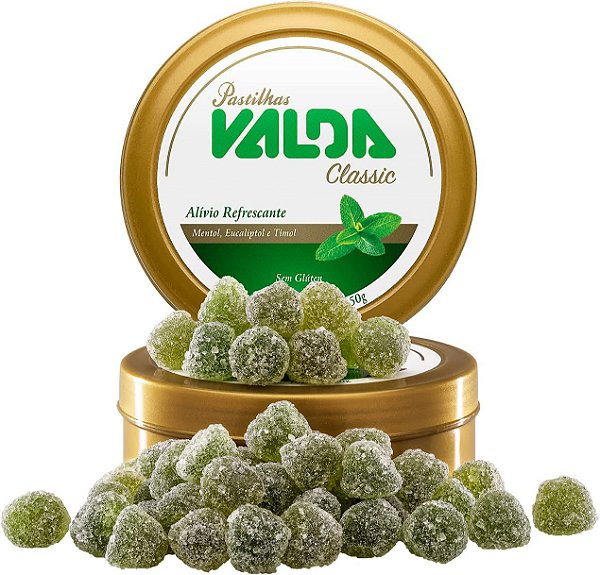 Pastilha Valda Classic Lata Com 50g