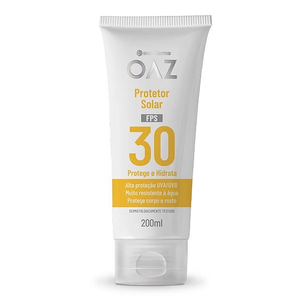 Protetor Solar OAZ FPS30 Corpo E Rosto 200ml