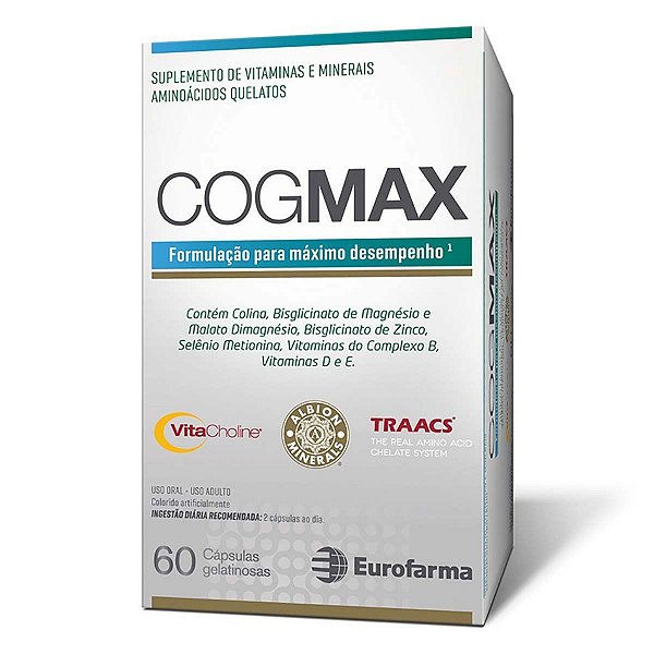 Suplemento Alimentar Cogmax 60 Cápsulas Gelatinosas