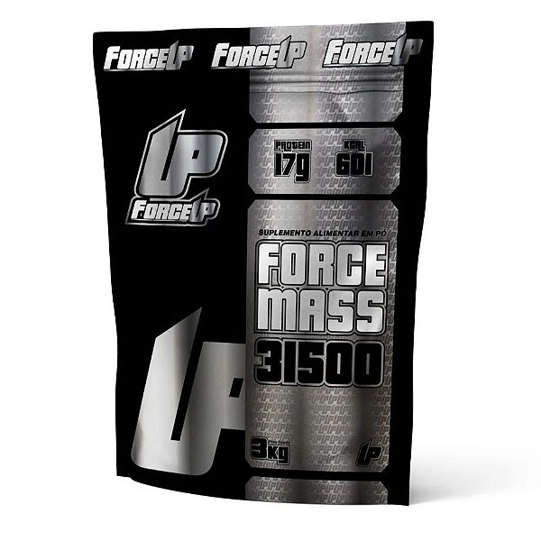 Suplemento ForceUp Force Mass 31500 Chocolate Refil 3kg