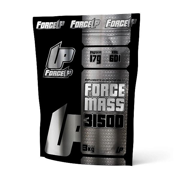 Suplemento Em Pó ForceUp Force Mass 31500 Morango Refil 3kg